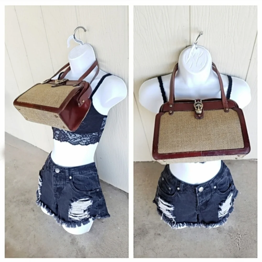 Vintage 50's Mid-Century Modern Zenith Metal Frame Horseshoe Equestrian Handbag - Picture 12 of 16